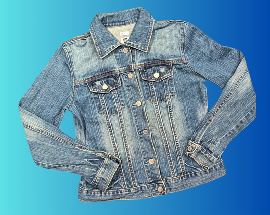 Handmade, Upcycled Toy Story, Buzz & Woody, Denim Jacket Size S