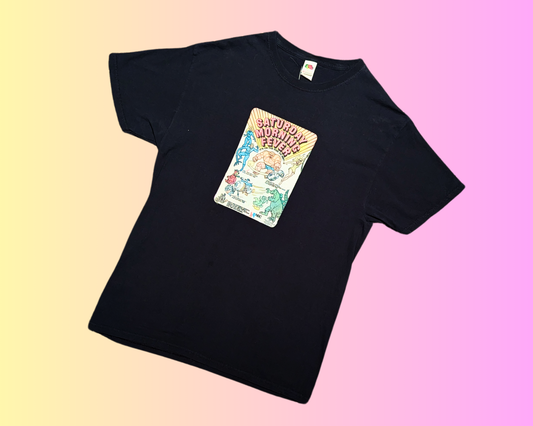 T-shirt vintage des années 1990 « Saturday Morning Fever » taille M