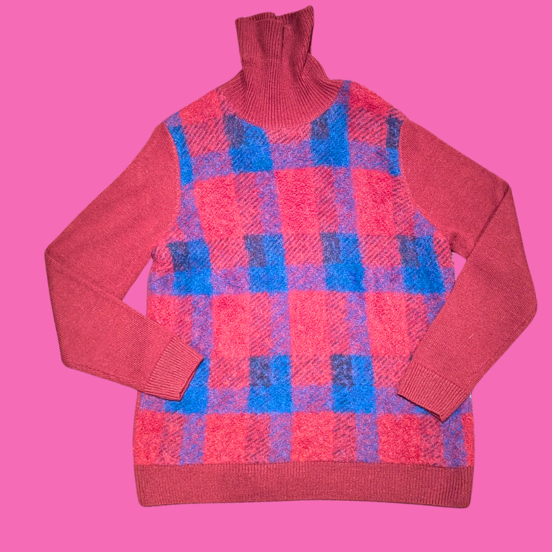 Plaid Sweater Size XL
