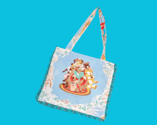 Sac fourre-tout vintage ET fait main et recyclé