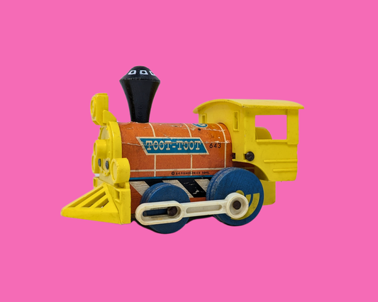 Vintage 1960's Fisher Price Small Train Toy