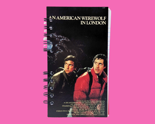 An American Werewolf in London VHS Movie Notebook