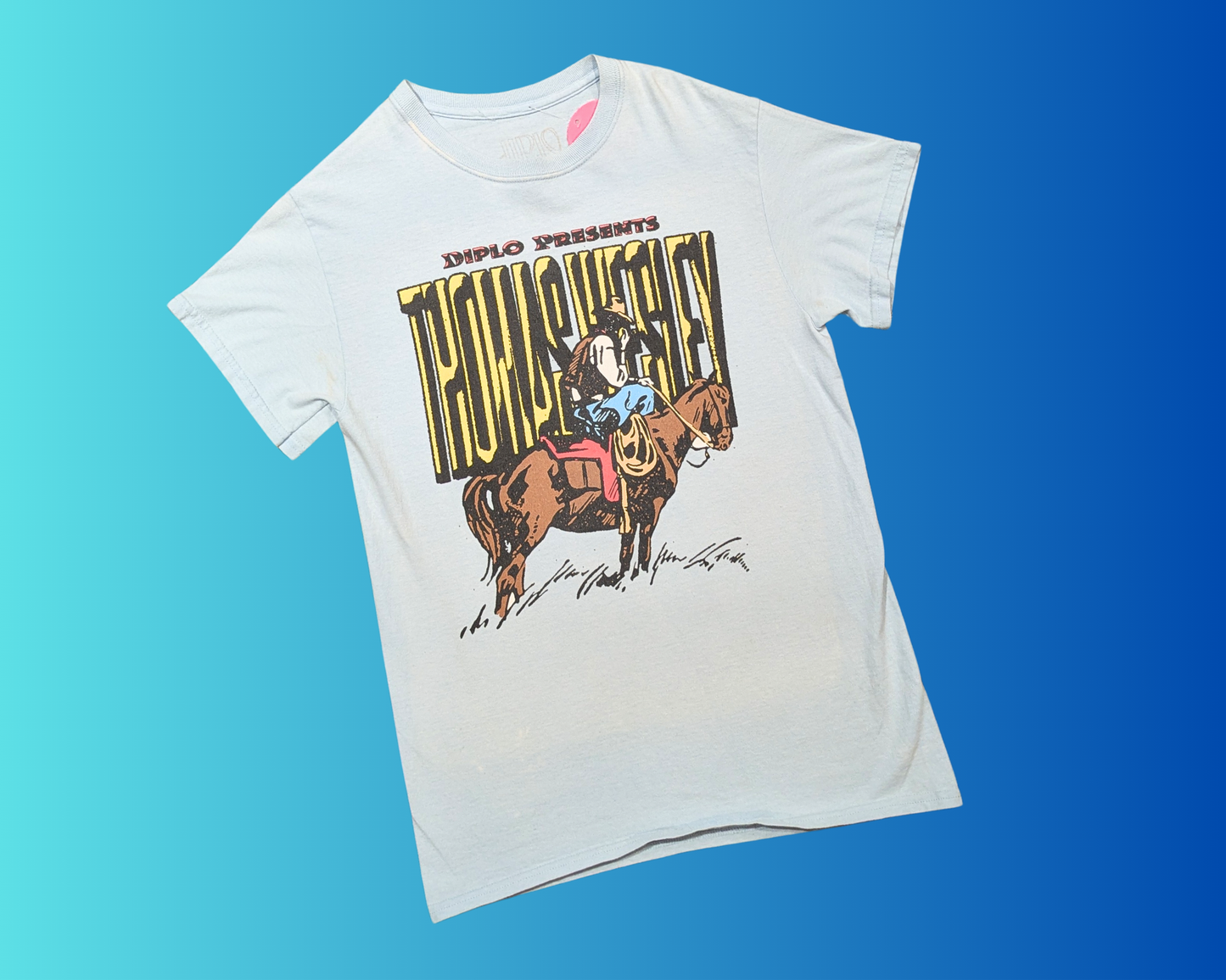 Official Diplo Presents Thomas Wesley Light Blue T-Shirt Size S