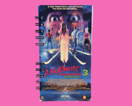 A Nightmare on Elm Street 3 Dream Warriors VHS Movie Notebook