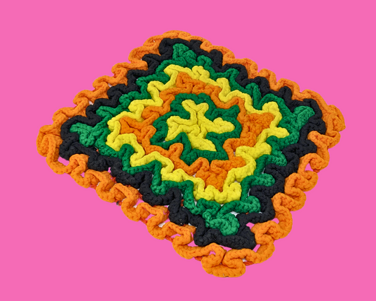 Napperon au crochet vintage des années 1980