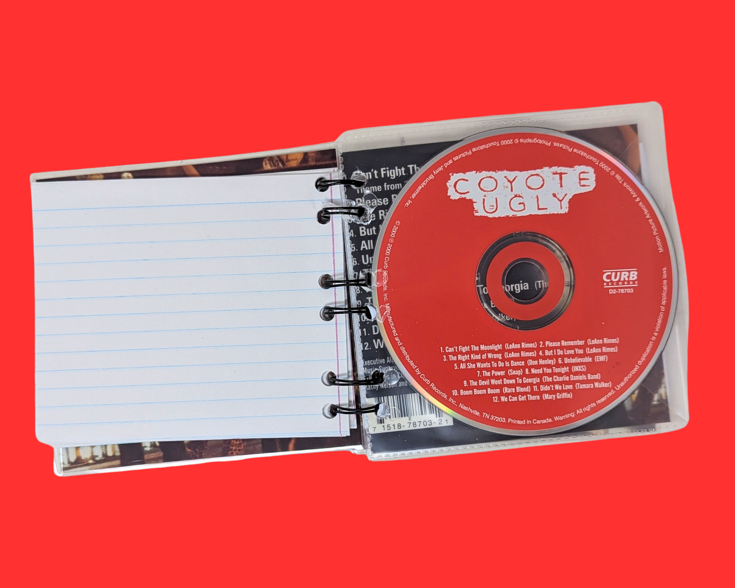 Coyote Ugly Soundtrack CD Notebook