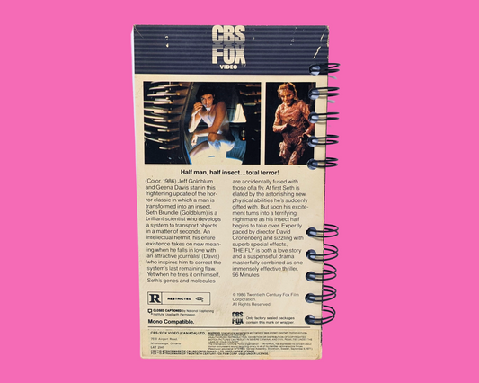 The Fly VHS Movie Notebook