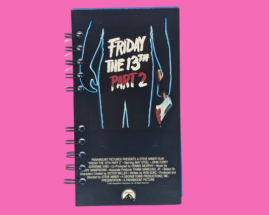 Friday The 13th Part 2 VHS Movie Notebook