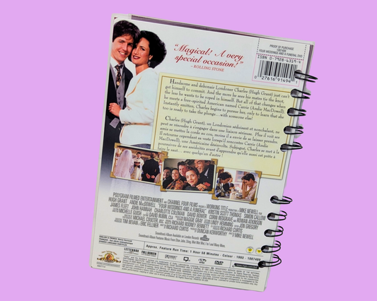 Carnet de notes du film DVD Quatre mariages et un enterrement