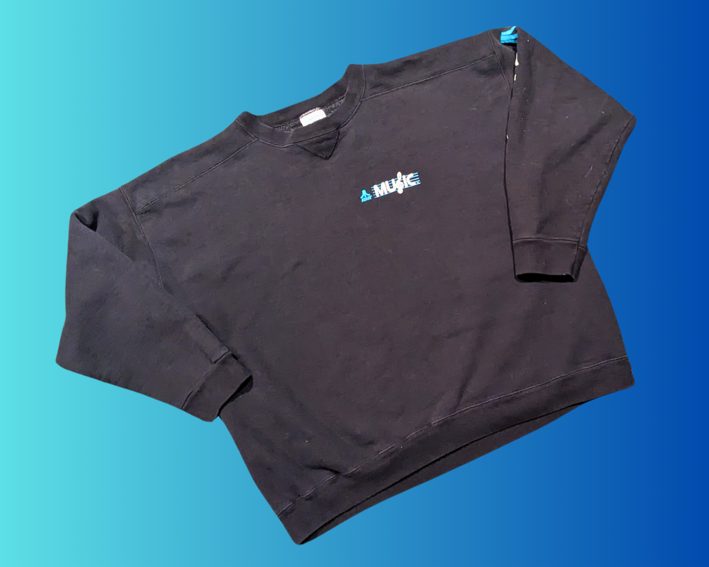 Vintage 1980's Atari Music Crewneck Made in the USA Size XL