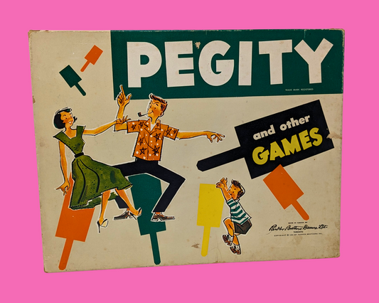Jeu de société Pegity vintage des années 1950