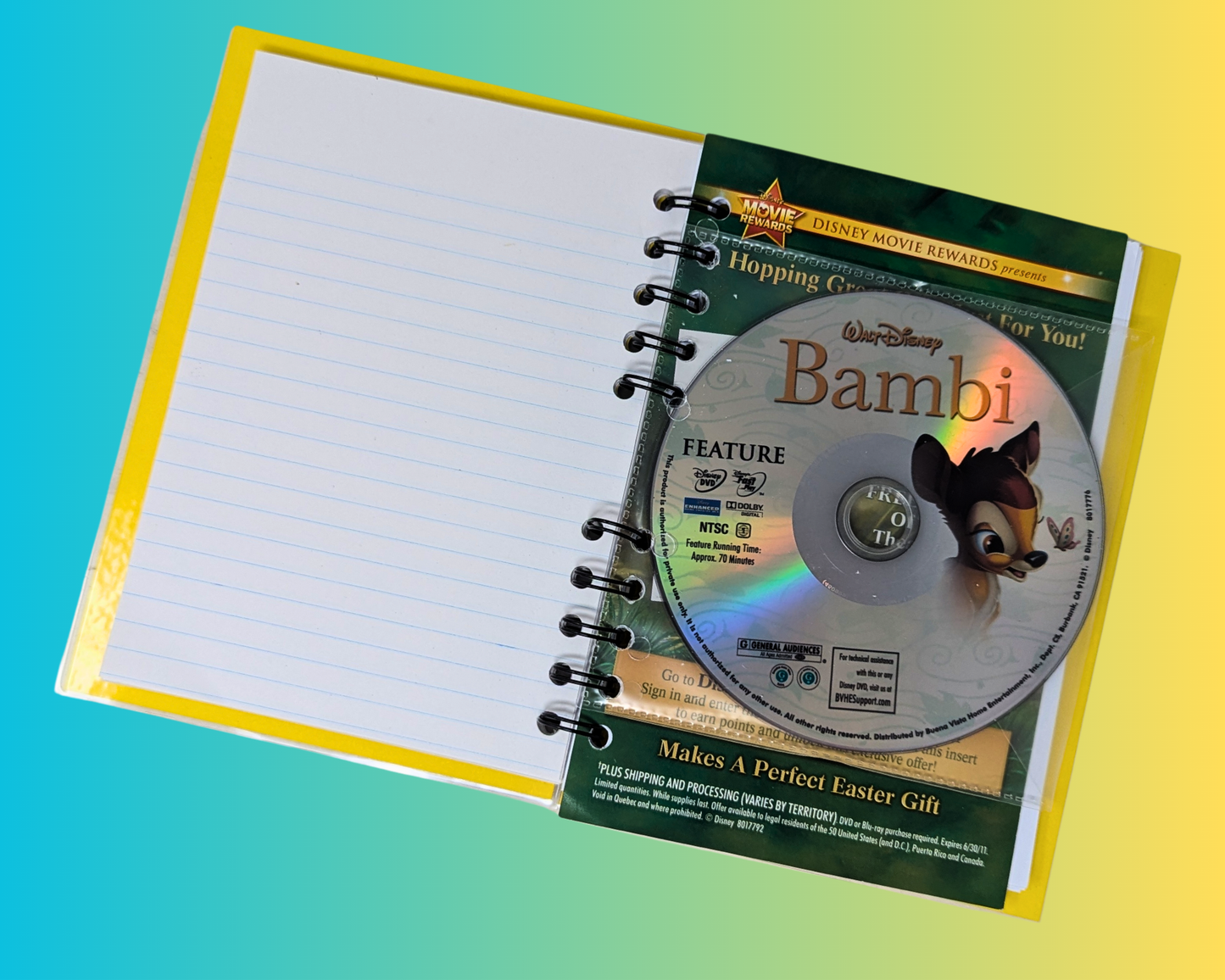Bambi DVD Movie Notebook