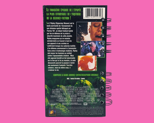 Alien 3 French Version VHS Movie Notebook
