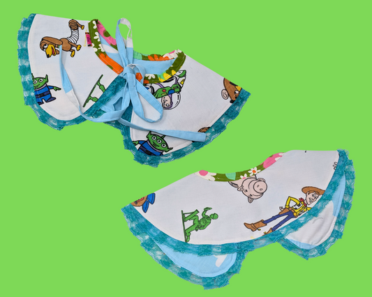 Collier réversible Toy Story Pilgrim fait main et recyclé avec volant