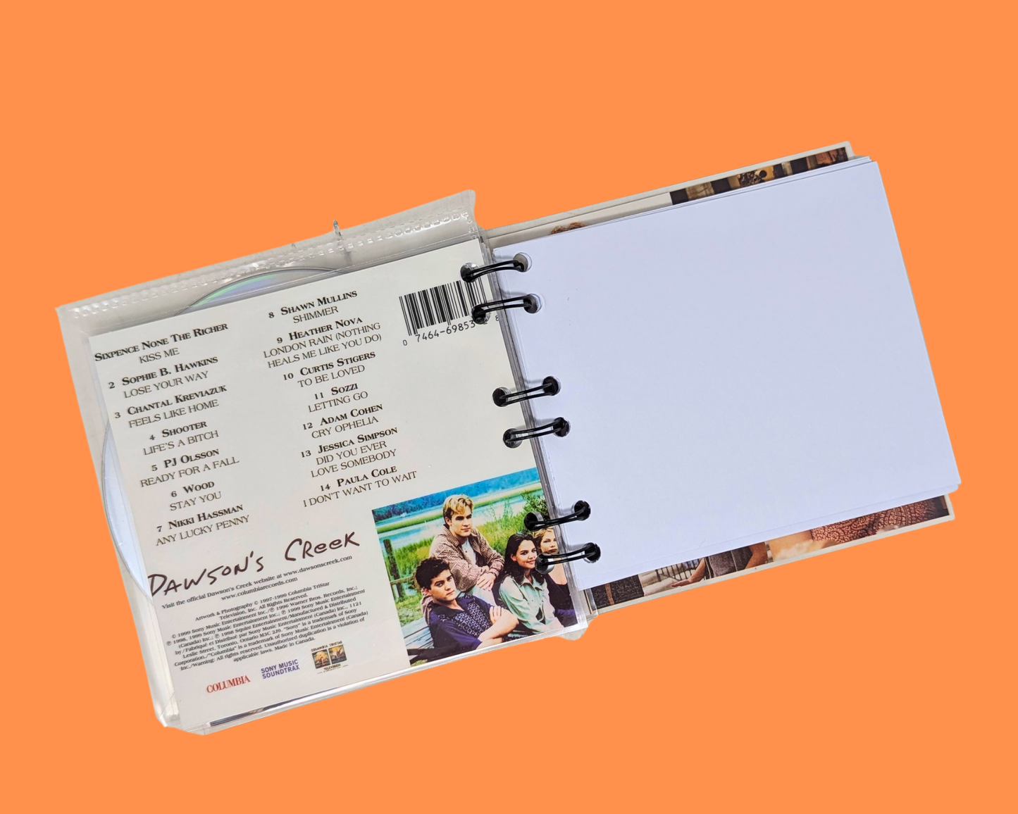 Dawson's Creek Soundtrack CD Notebook