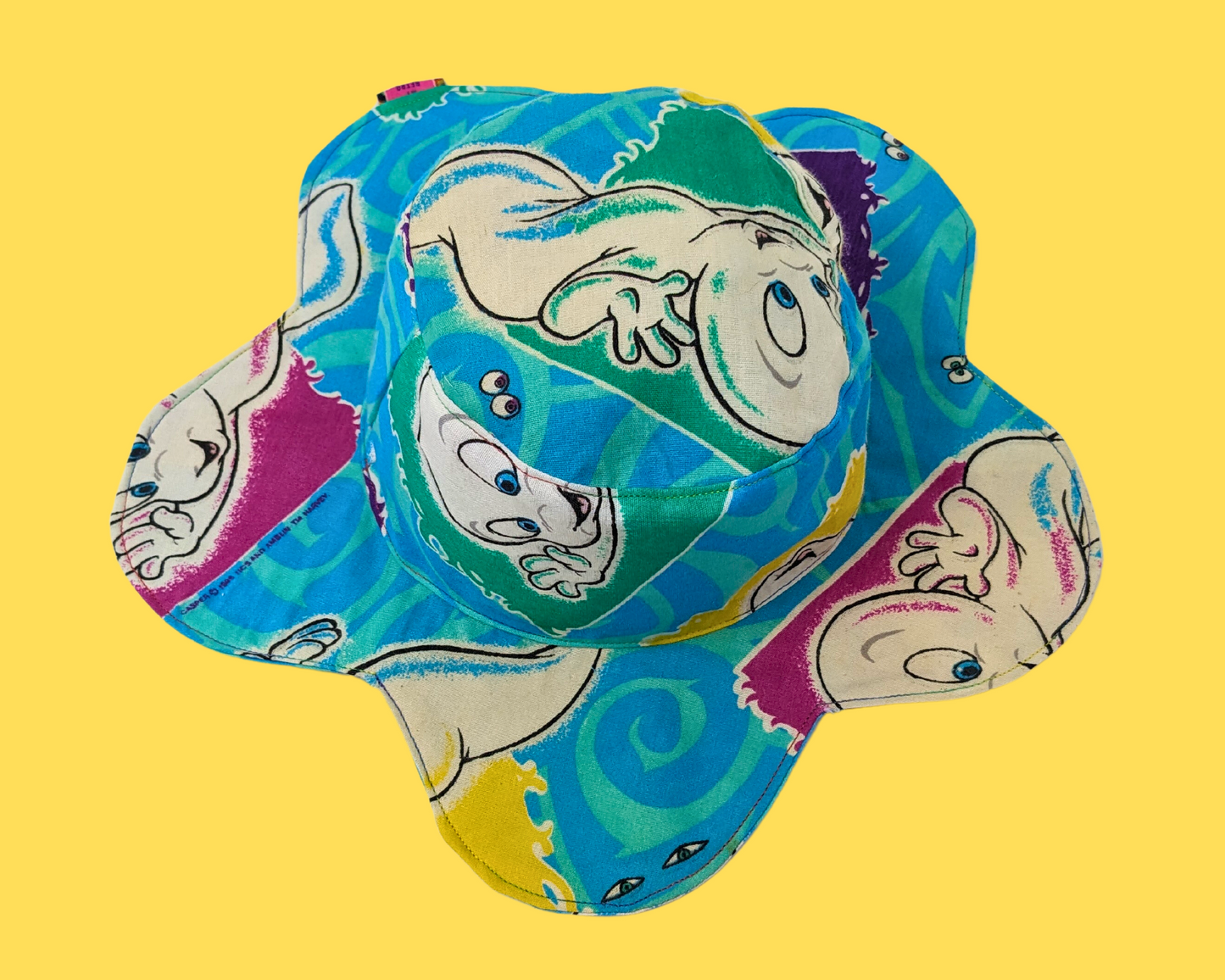Casper The Friendly Ghost Reversible, Flower Shaped Bucket Hat