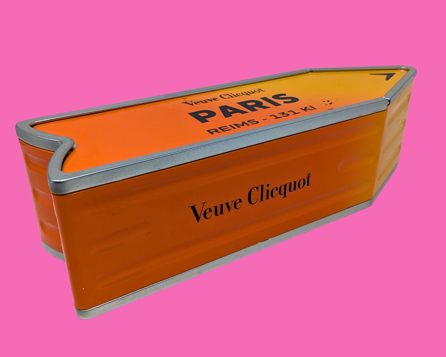 Collectible Veuve Clicquot Champagne Metal Box