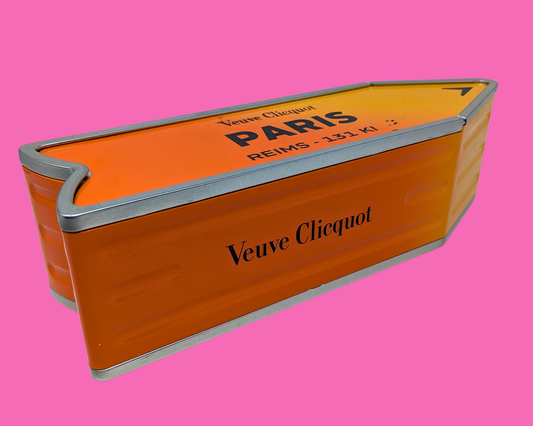 Collectible Veuve Clicquot Champagne Metal Box