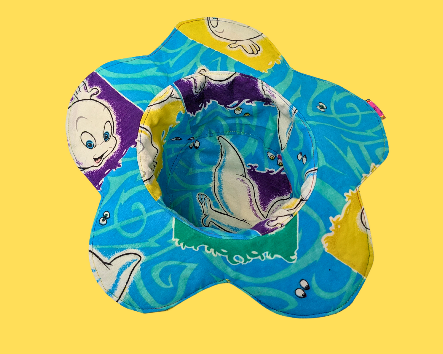Casper The Friendly Ghost Reversible, Flower Shaped Bucket Hat