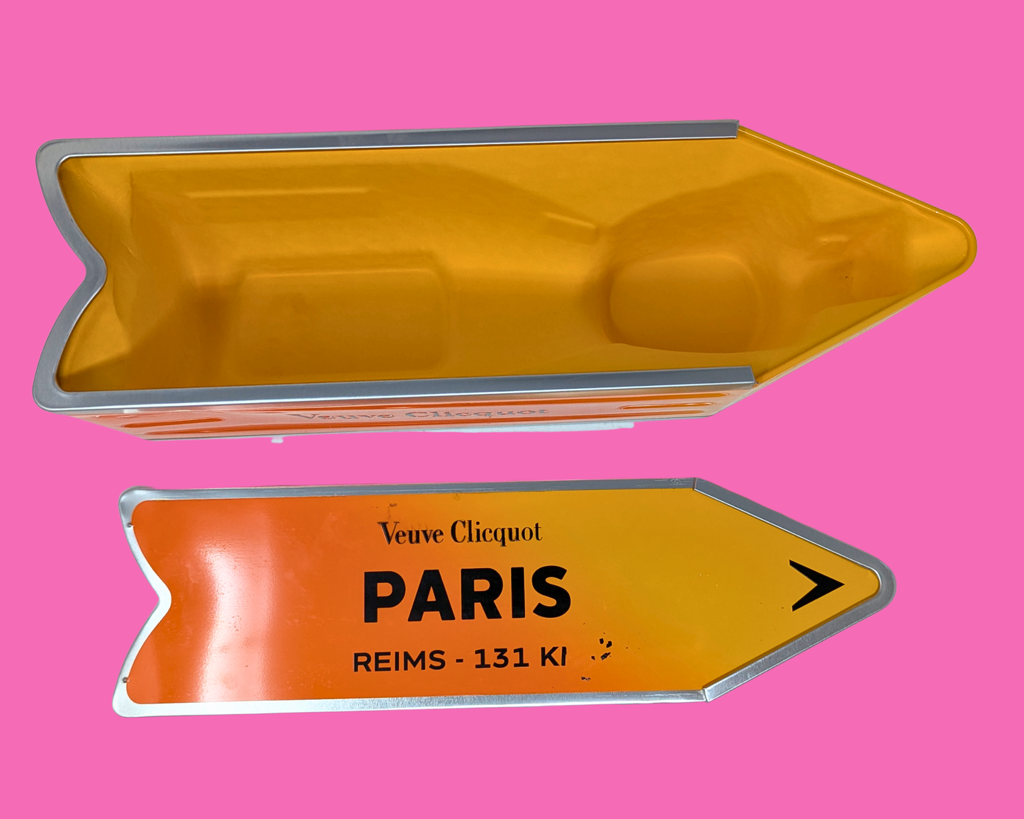 Collectible Veuve Clicquot Champagne Metal Box