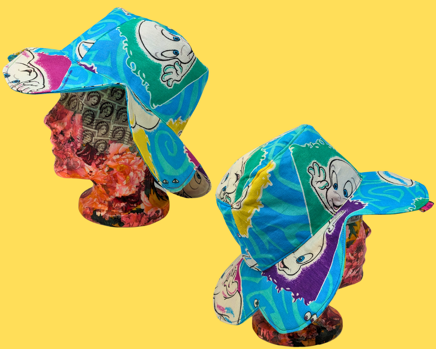 Casper The Friendly Ghost Reversible, Flower Shaped Bucket Hat