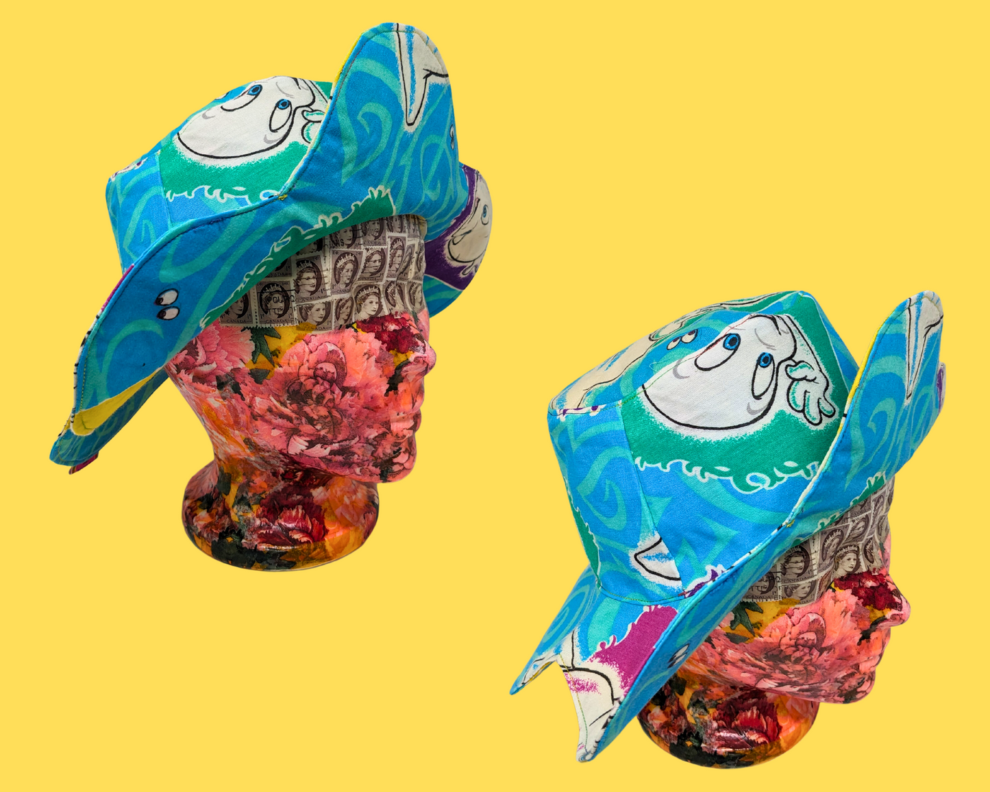 Casper The Friendly Ghost Reversible, Flower Shaped Bucket Hat