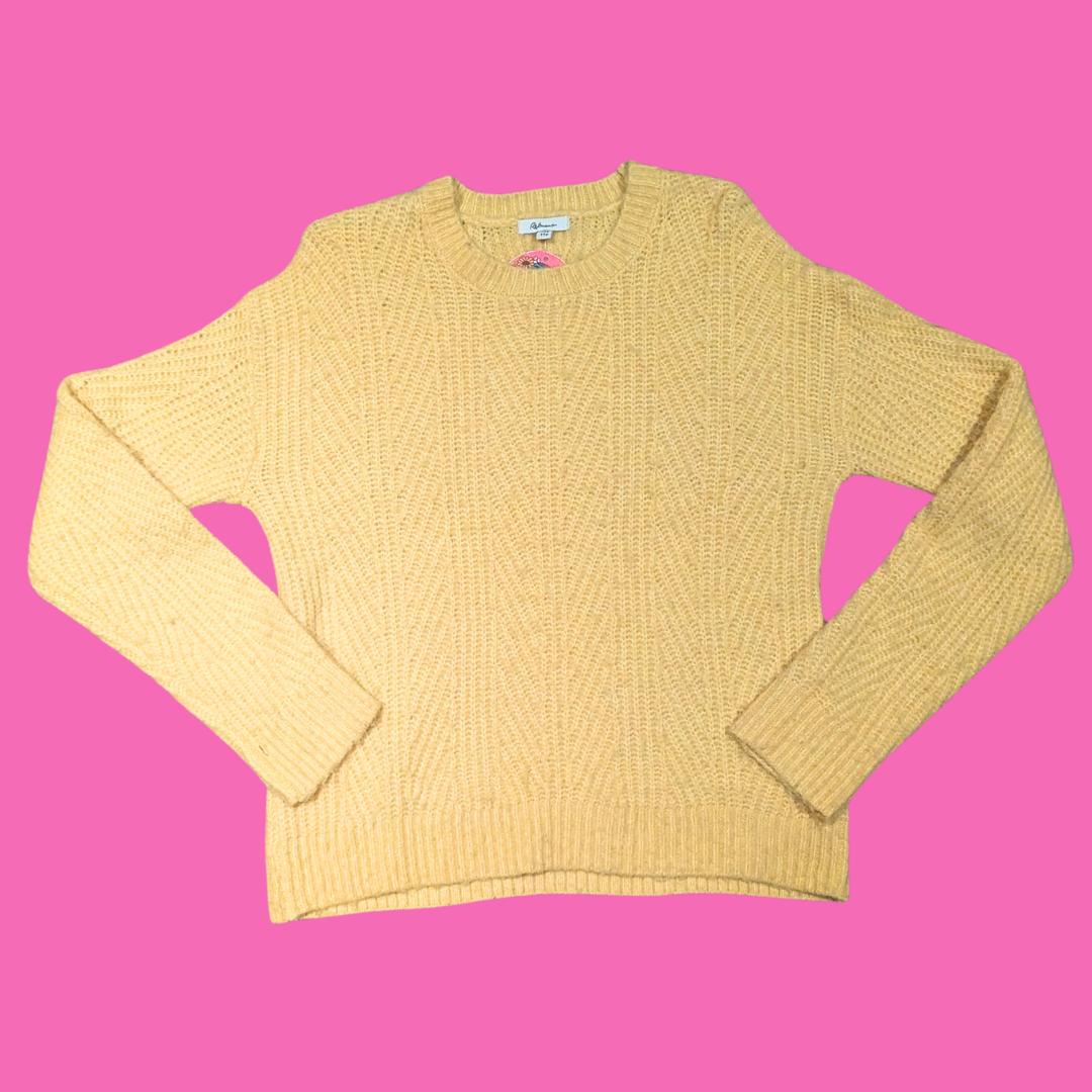 Yellow Synthetics Sweater Size XXS