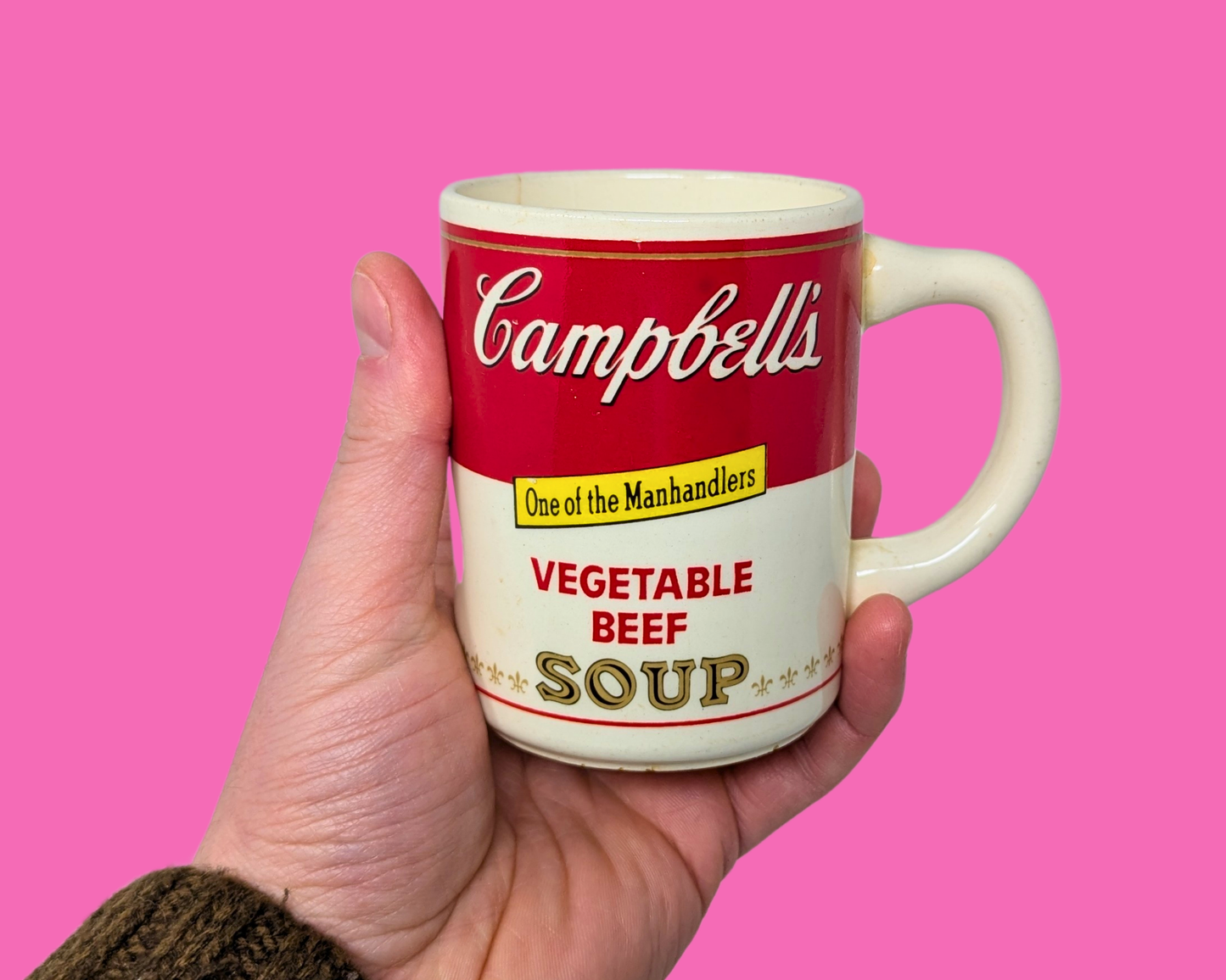 Vintage 1960's Campbell's Vegetables Beef Soup Mug