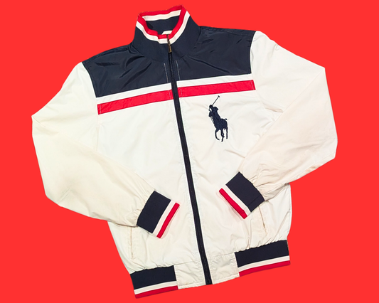 Y2K Polo Ralph Lauren, Red, Blue and White Light Jacket Size S