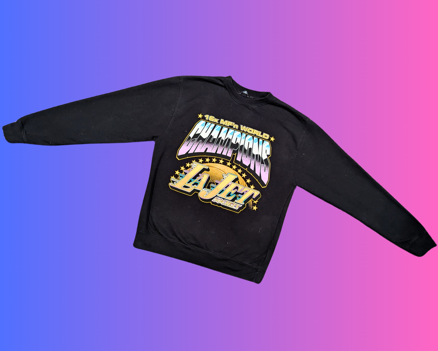 Y2K Champions LA Jet Society Crewneck Size M