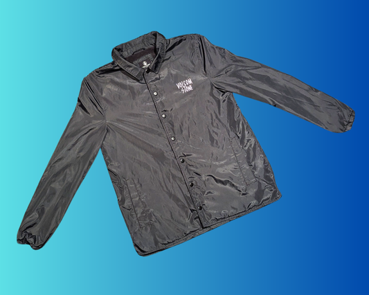 Y2K Black Volcom Stone Raincoat for Kids Size 12 Years Old