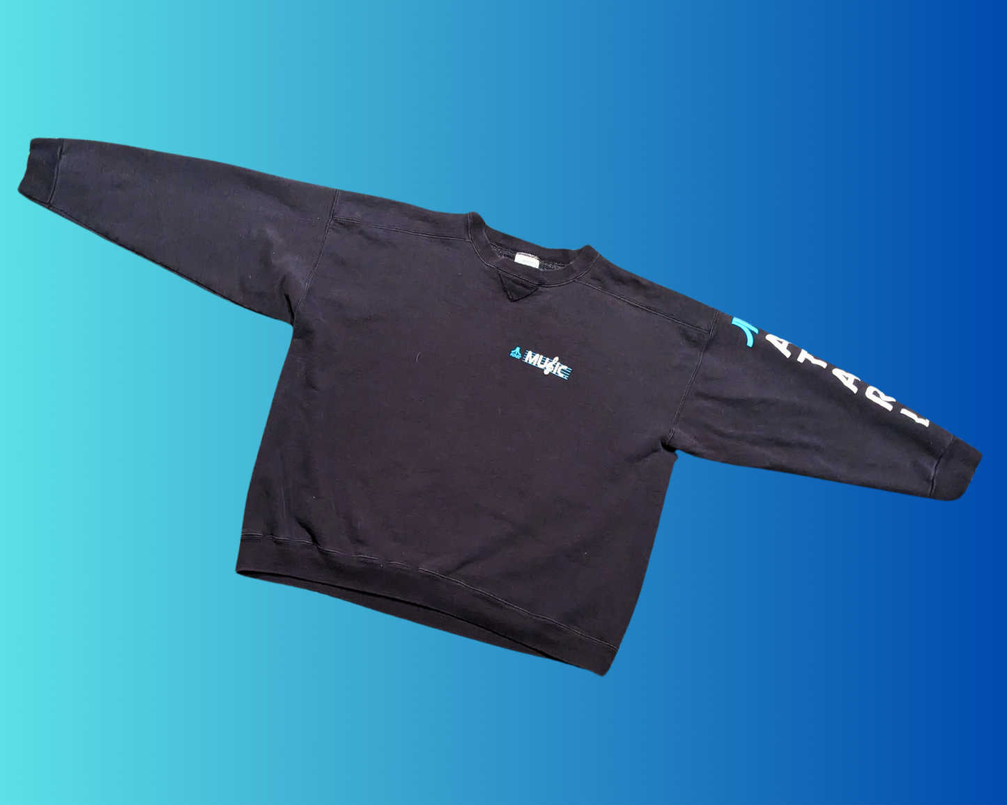 Vintage 1980's Atari Music Crewneck Made in the USA Size XL
