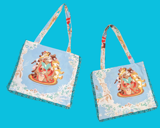 Sac fourre-tout vintage ET fait main et recyclé