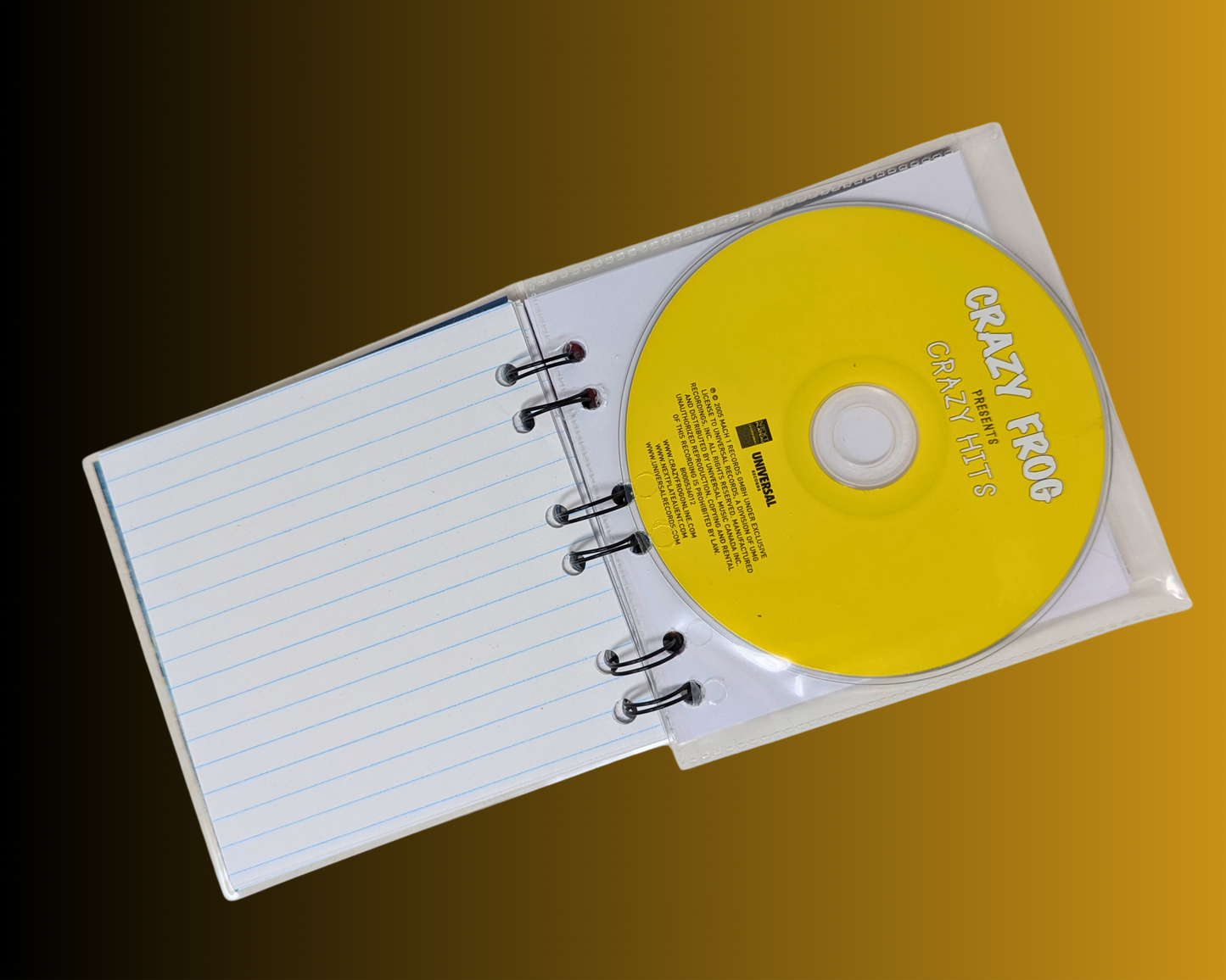 Crazy Frog présente le carnet CD Crazy Hits