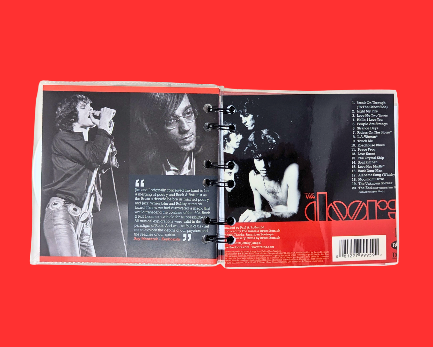 The Very Best of the Doors CD Notebook