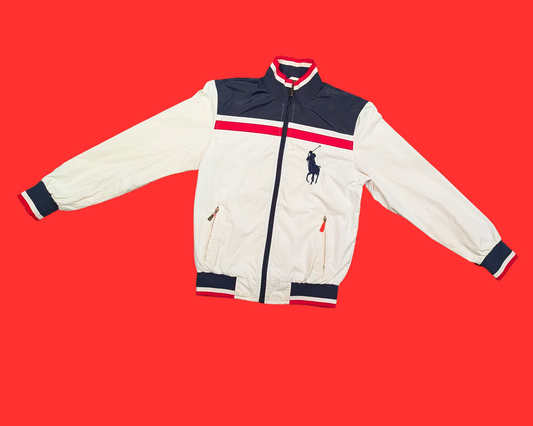 Y2K Polo Ralph Lauren, Red, Blue and White Light Jacket Size S