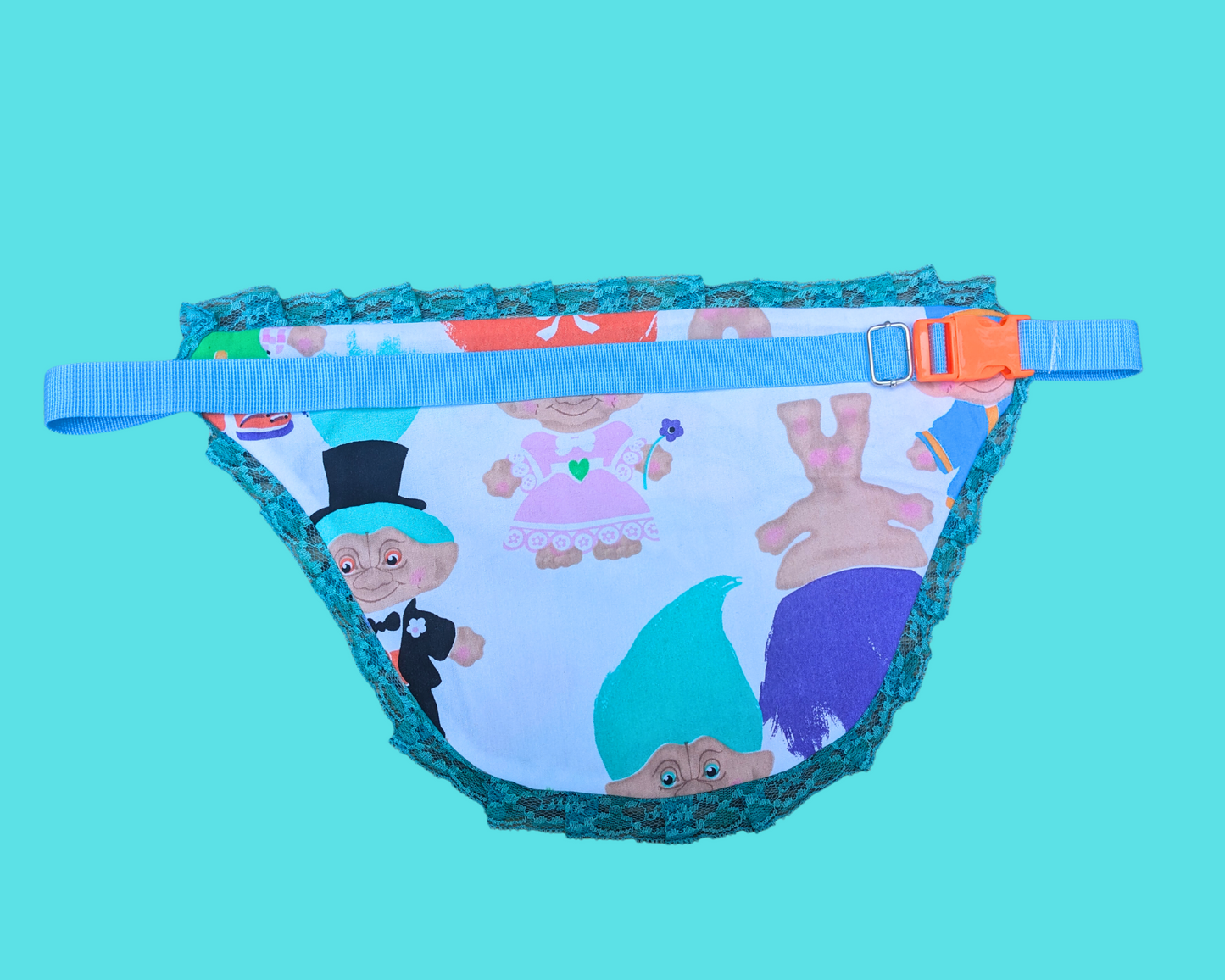 Handmade, Upcycled Vintage 1990's Trolls Bedsheet Fanny Pack