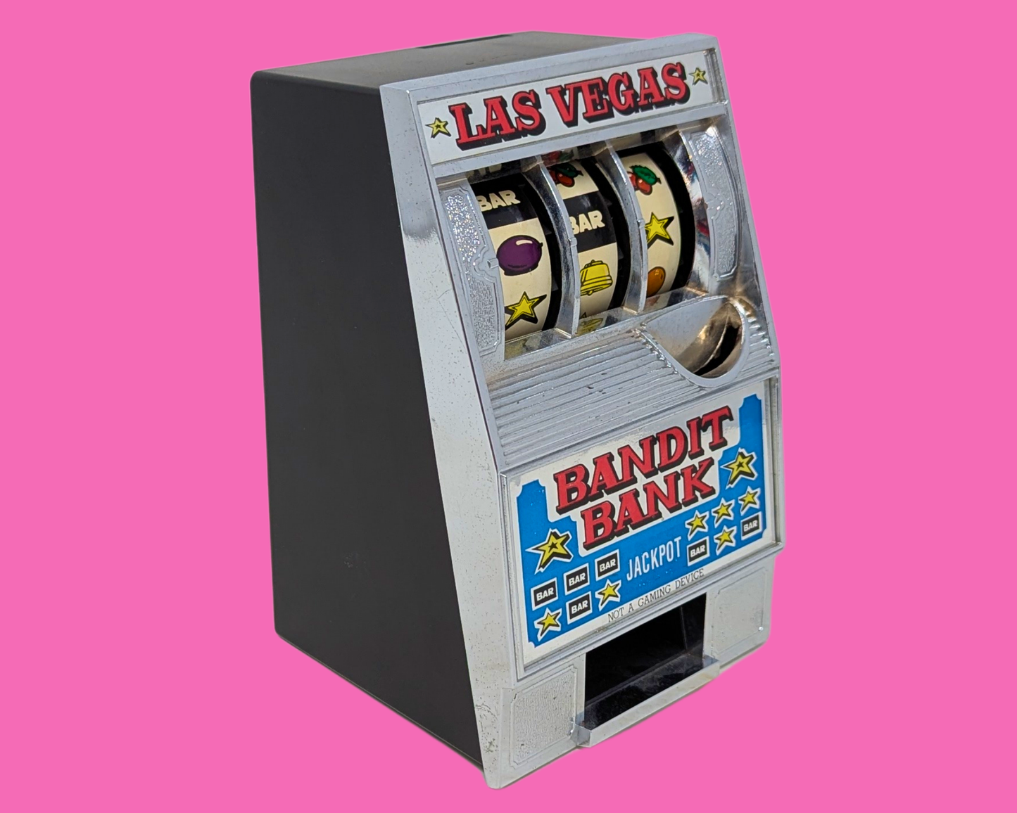 Mini-machine à sous à jackpot style Las Vegas Bandi Bank des années 1980