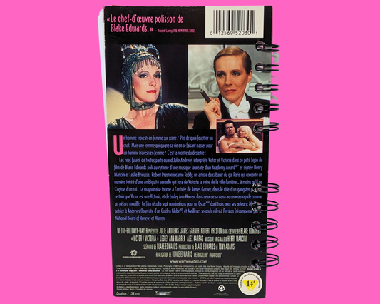 Victor Victoria VHS Movie Notebook