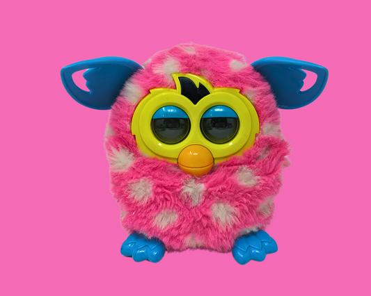 Jouet Furby rose Y2K fonctionnel, parlant français