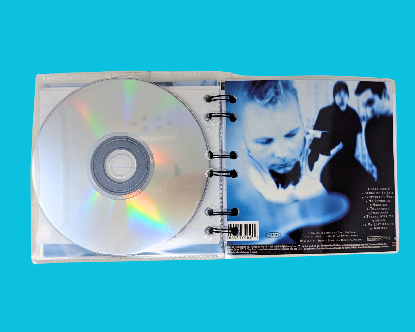 Evanescence, Fallen CD Notebook