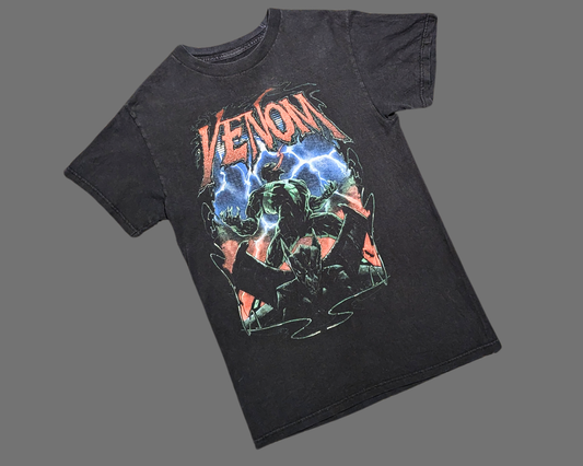 Y2K Black Venom T-Shirt Size S