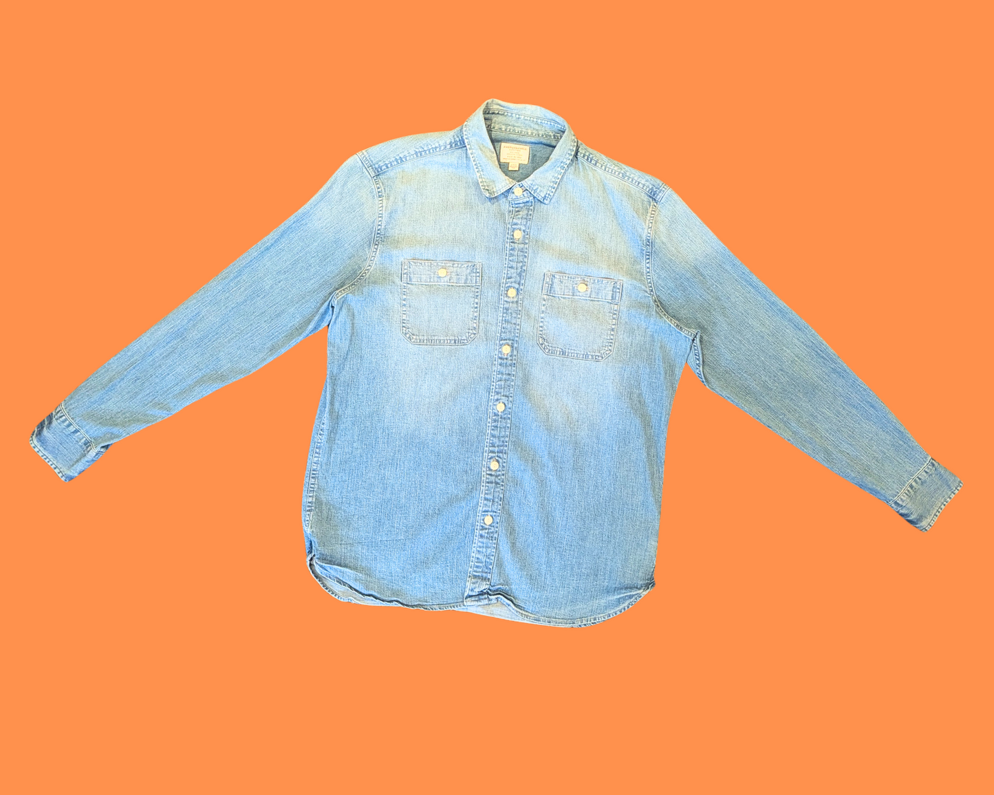 Veste en jean léger Ricklaxation Rick et Morty faite à la main et recyclée, taille L