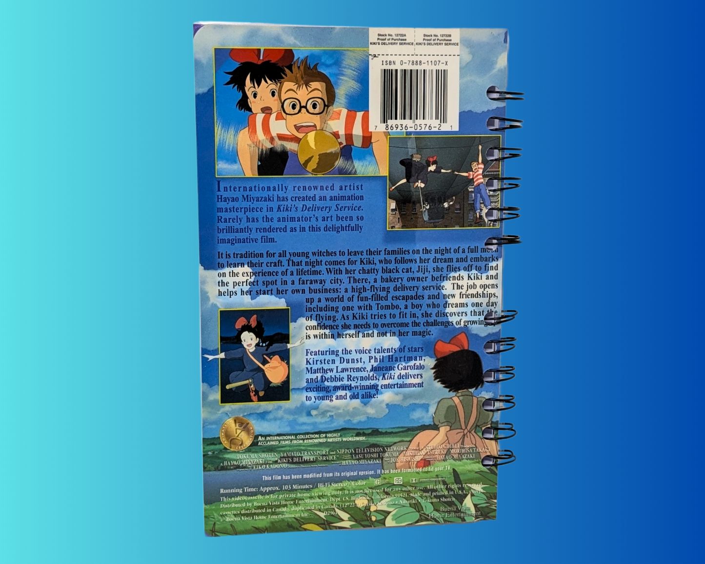 Kiki's Delivery Service VHS Movie Notebook