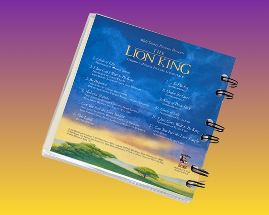 The Lion King Soundtrack CD Notebook