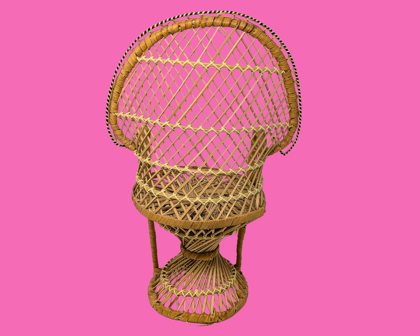 Vintage 1990's Small, Decorative Boho Emmanuelle Chair