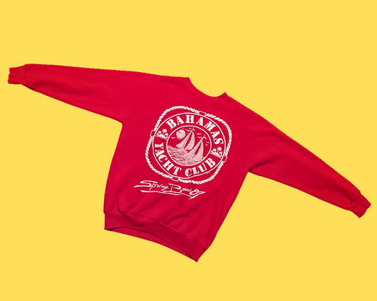 Vintage 1980's Bahamas Yacht Club Spring Break '87 Size L