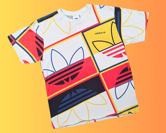 Y2K Adidas Originals Logo Play T-Shirt Size L