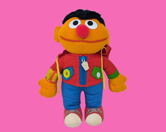 Peluche Ernie de Sesame Street vintage des années 1990