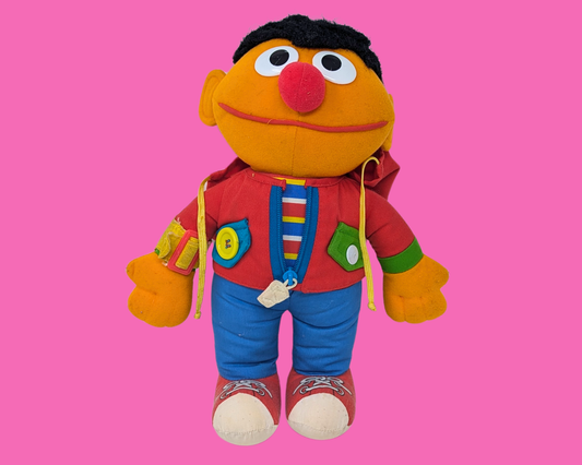 Peluche Ernie de Sesame Street vintage des années 1990